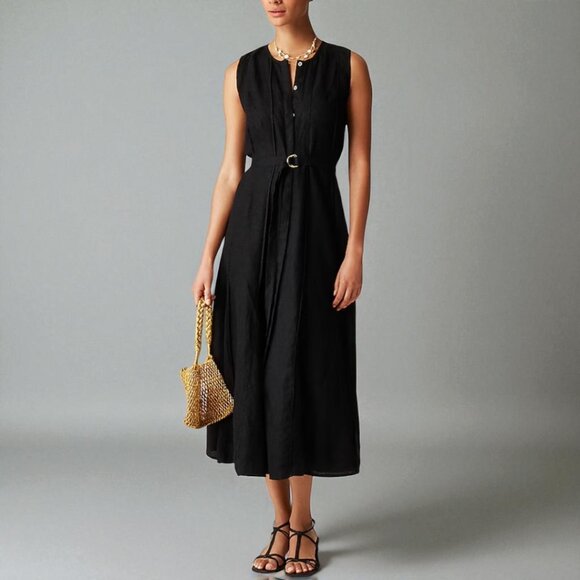 J. Crew Dresses & Skirts - J. Crew Seamed linen dress with removable belt Size XXS